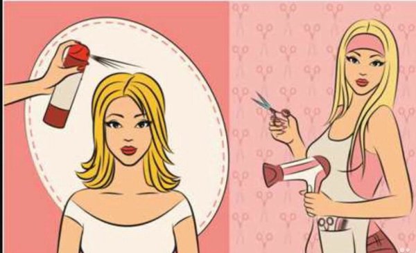 Иллюстрация профессии парикмахер