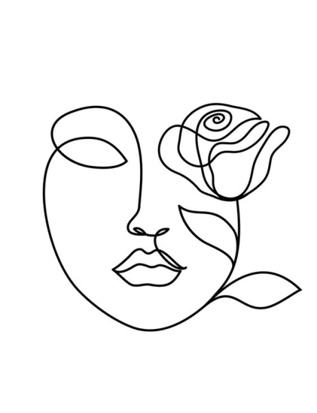 Лицо из линий