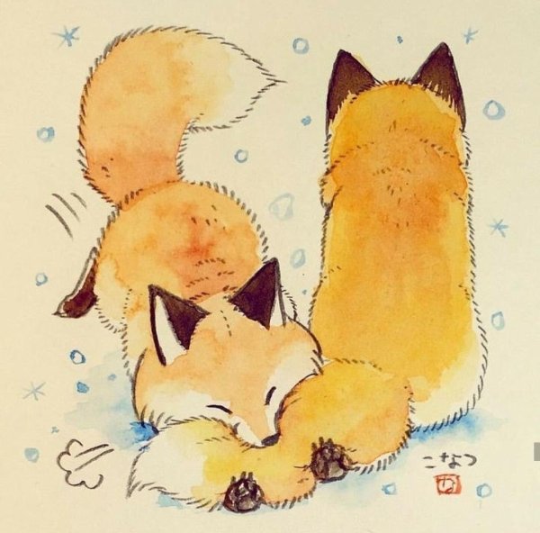 Милый Лисёнок арт