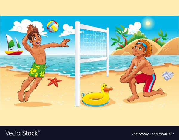 Дошкольники на пляже