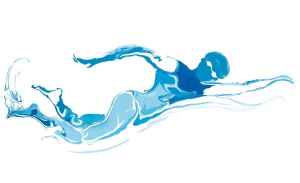 Живопись спорт плавание