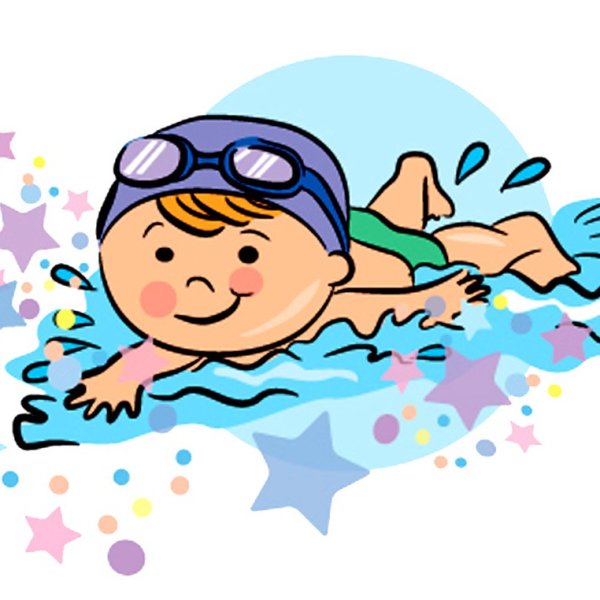 Пловец мультяшный