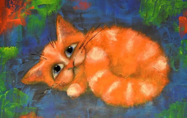 Правополушарное рисование коты для детей