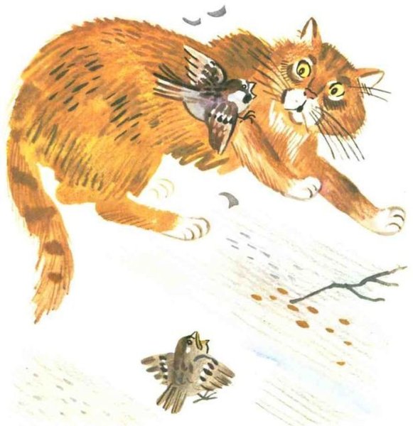 Сказка Воробьишко м Горький