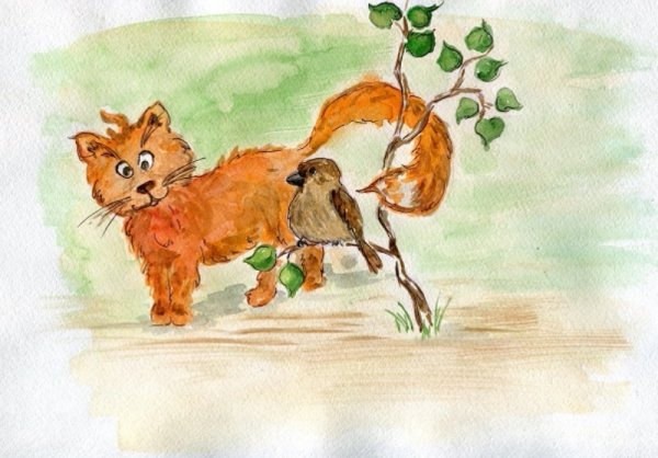 Кот и Воробей