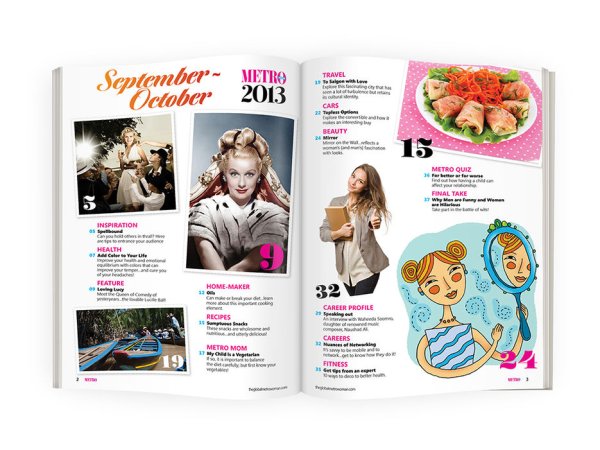 Рисунок разворот журнала