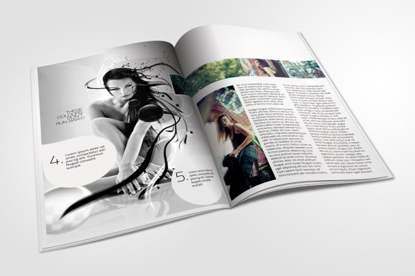 Макет журнального разворота