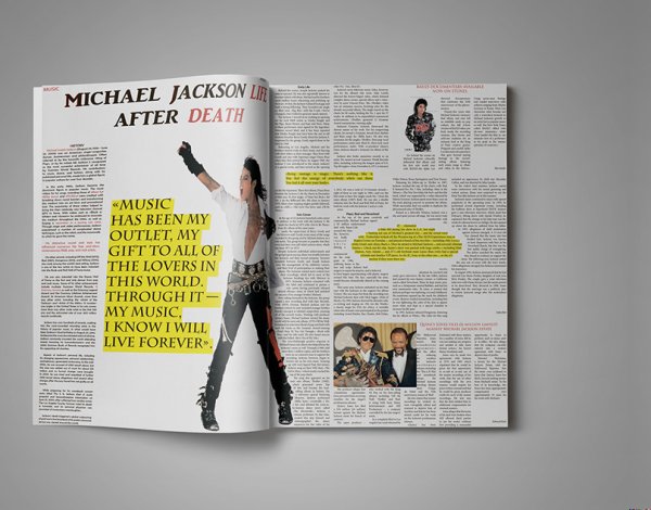 Рекламный разворот в журнале