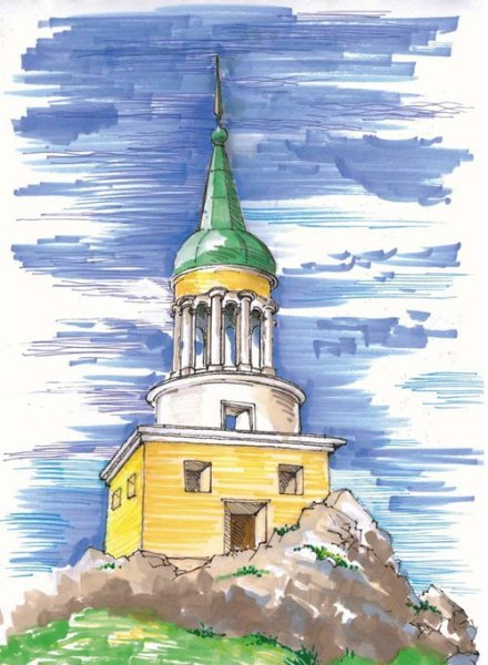 Нижний Тагил рисунки города Лисья гора