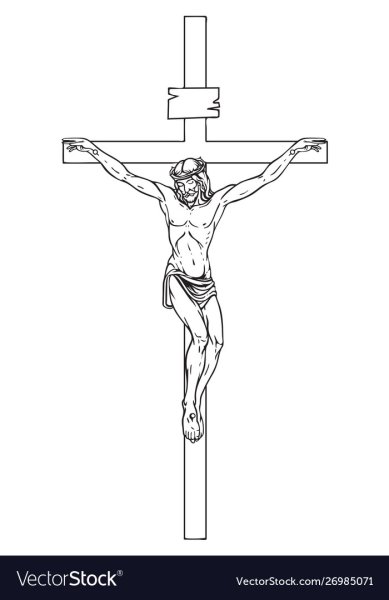 Распятие Христа карандашом