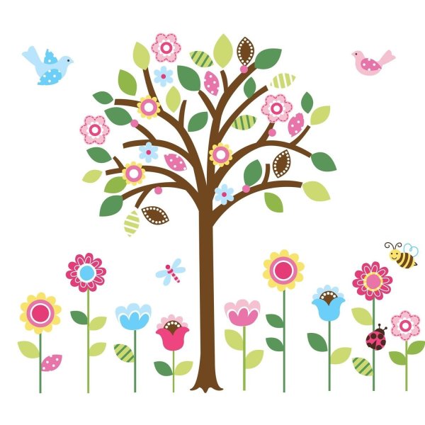 Весеннее дерево в детском саду