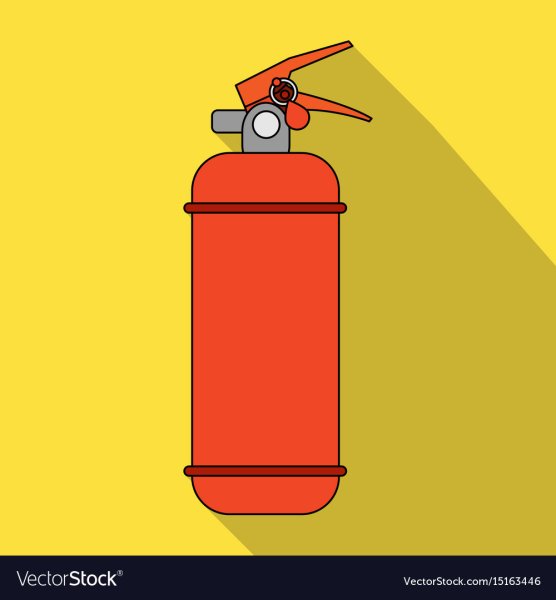 Значок огнетушитель стилизованный