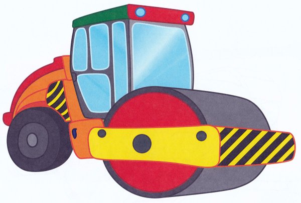 Рисование для детей машинки каток