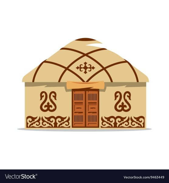 Бурятская юрта вектор