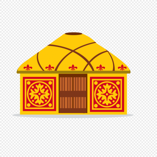 Юрта на прозрачном фоне