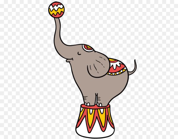 Цирковой слон иллюстрация