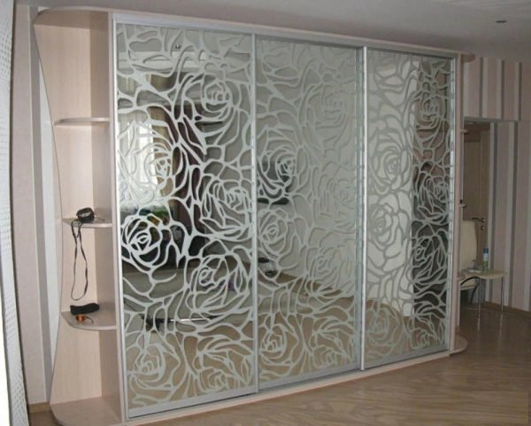 Двери купе пескоструй