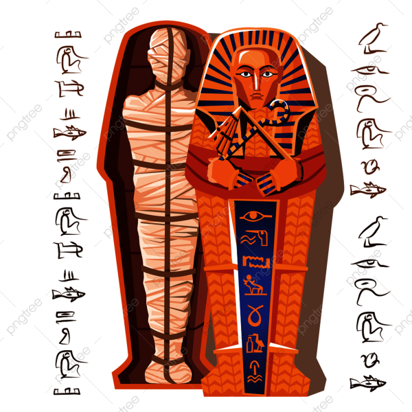 Фараон Египет саркофаг вектор