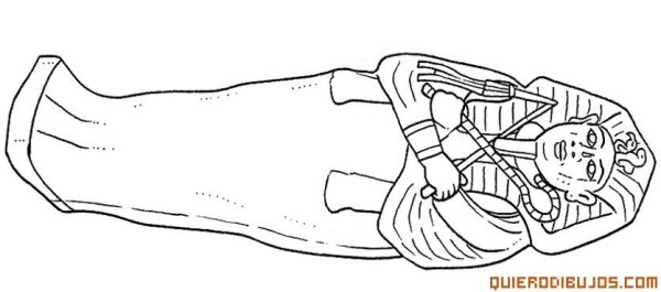 Раскраска мумии древнего Египта