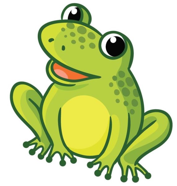 Лягушка мультяшное