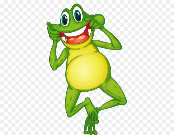Лягушка мультяшная