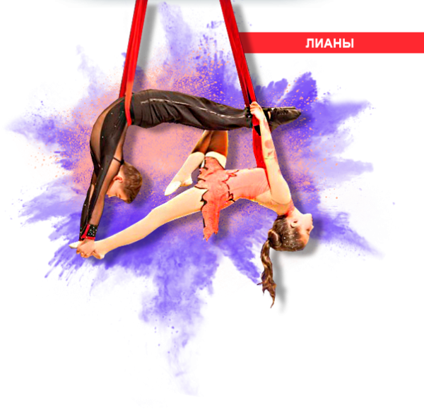 Гимнастка на полотнах арт