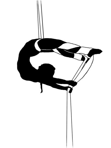 Воздушные полотна силуэт