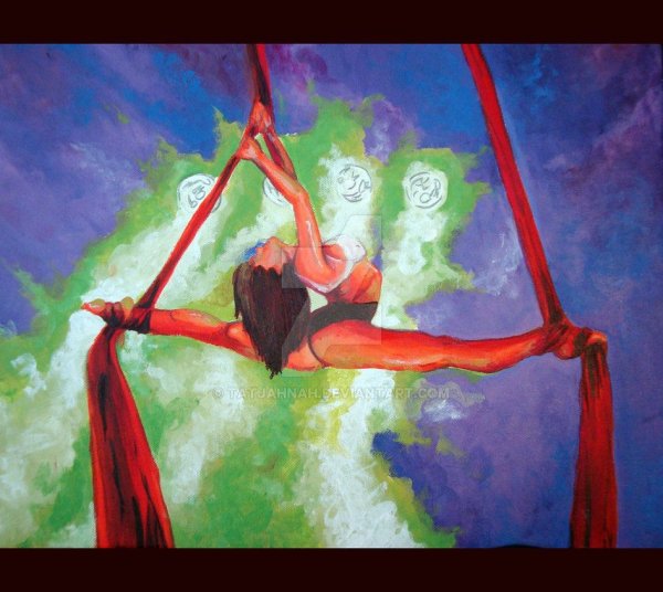 Воздушная гимнастка картина