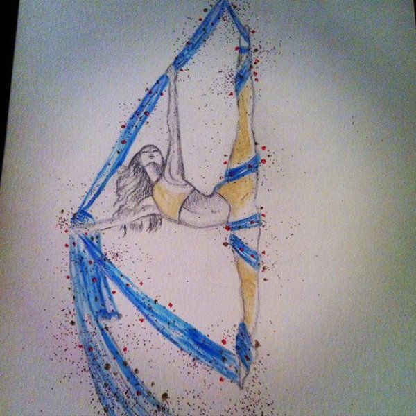 Воздушные гимнасты рисунок