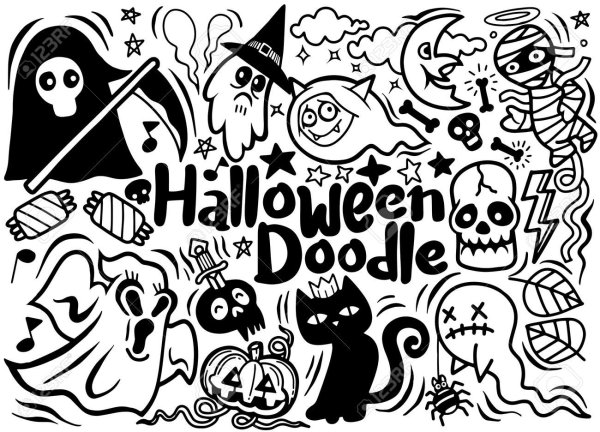 Плакат на Хэллоуин рисунок