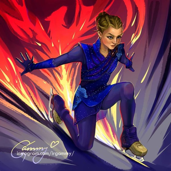 Александра Трусова арт