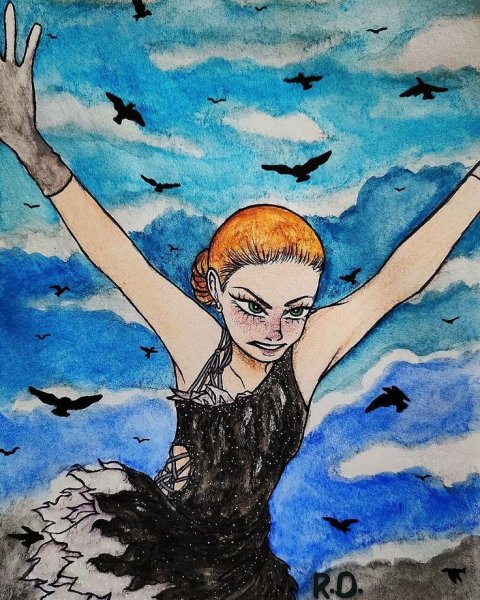 Александра Трусова рисунок