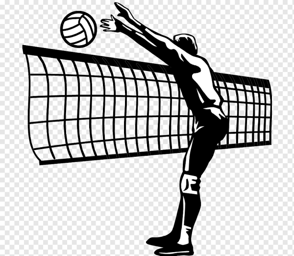 Волейбол черно белый