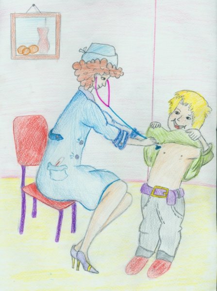 Детский рисунок на тему медицина