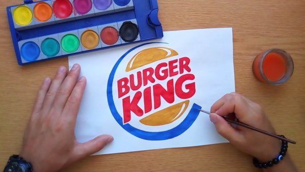 Бургер Кинг нарисовать