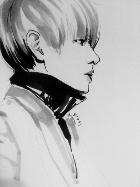 Портреты БТС акварелью