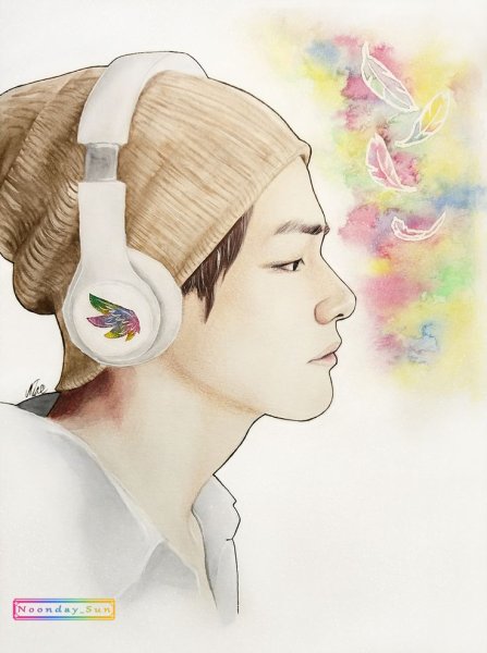 Тэхен карандашом 2020