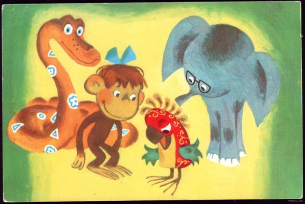 Раскраска 38 попугаев мартышка