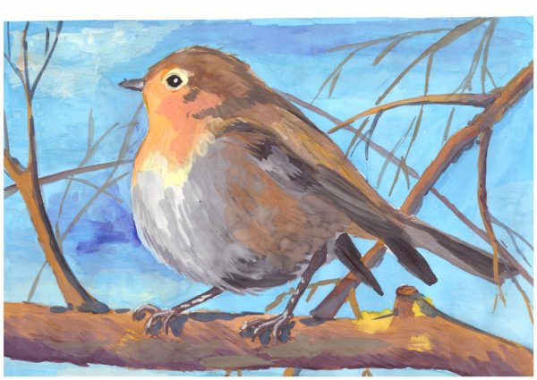 Рисование весенних птиц