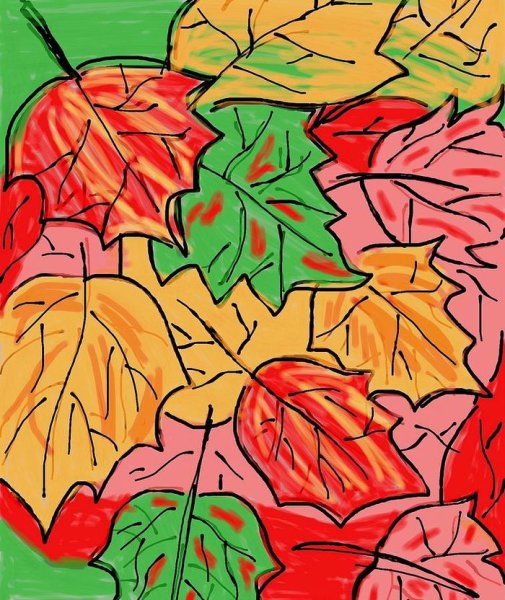 Осенние картинки для срисовки