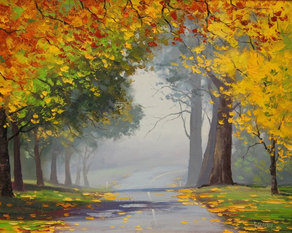 Художник Graham Gercken скамейка