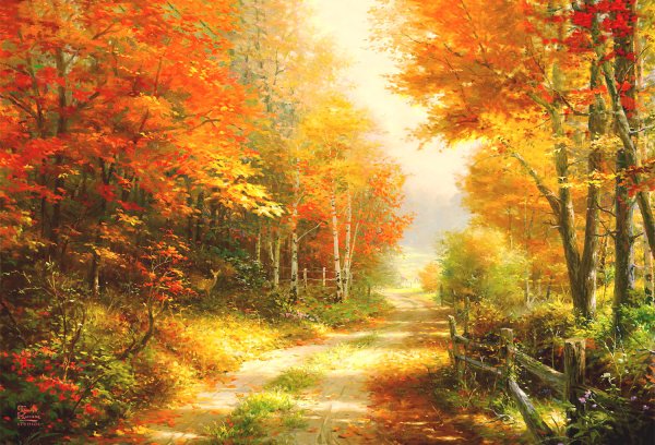 Томас Кинкаде осень