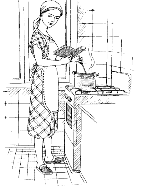 Мама домохозяйка раскраска