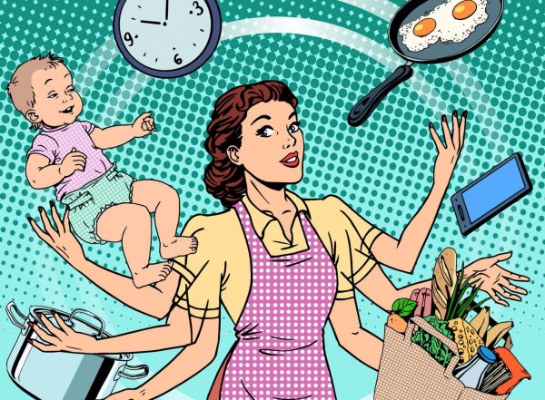 Домохозяйка иллюстрация