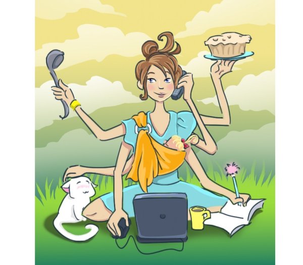 Домохозяйка раскраска