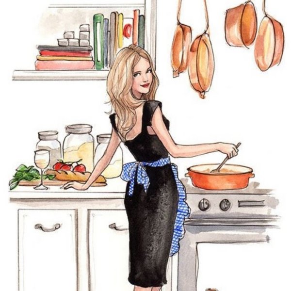 Домохозяйка рисунок для детей