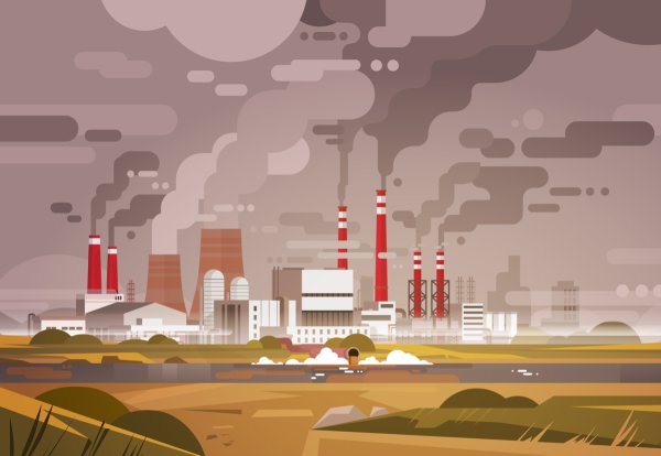 Грязный город вектор