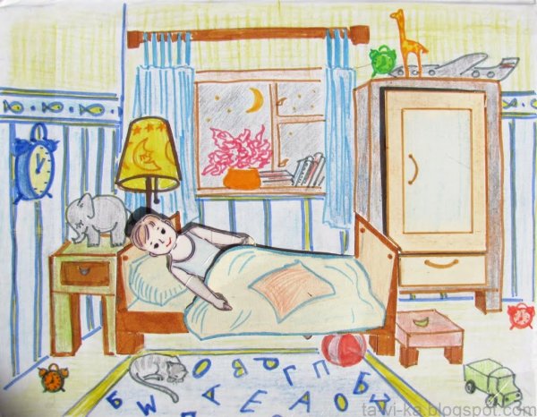 Рисунок детской комнаты