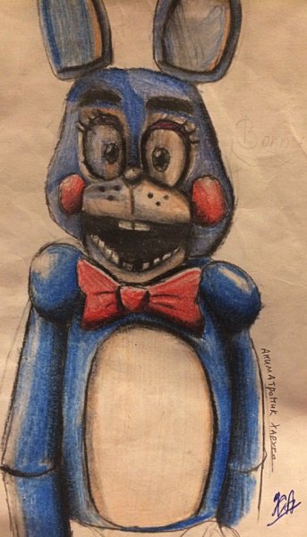 Рисунки ФНАФ 2 Бонни