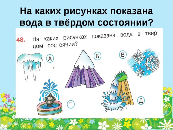 Характеристика свойств воды